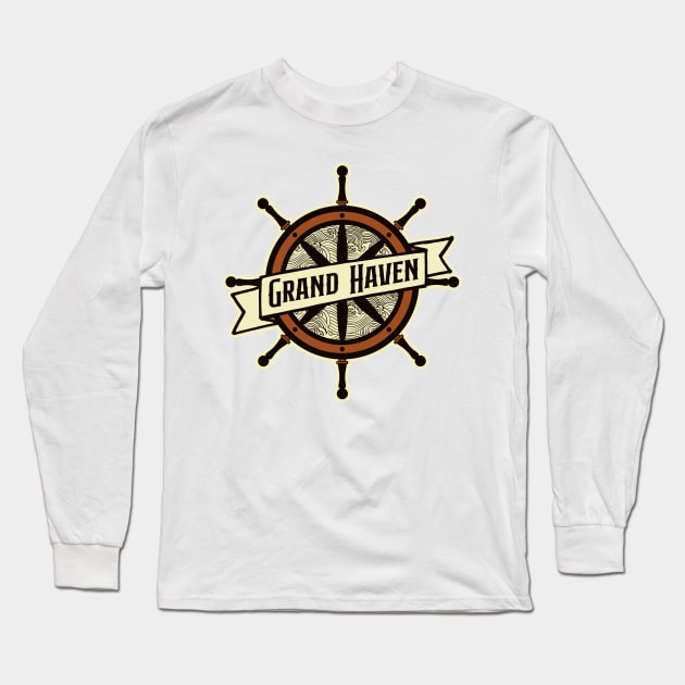 Grand Haven sailing Long Sleeve T-Shirt by SerenityByAlex